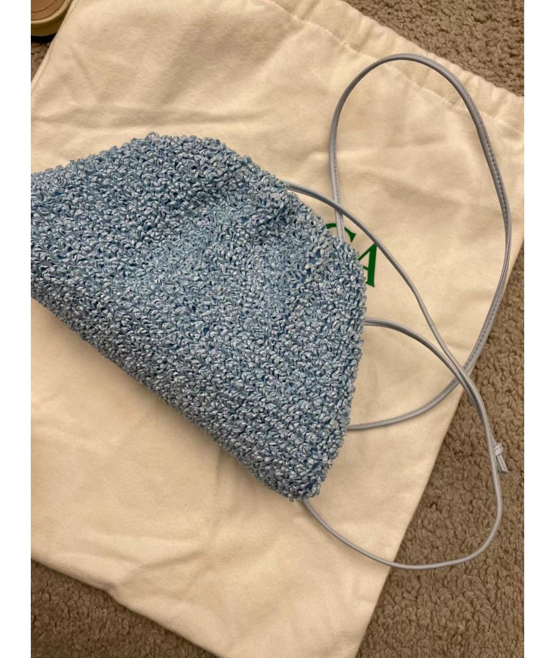 BOTTEGA VENETA Голубая сумка через плечо, фото 3