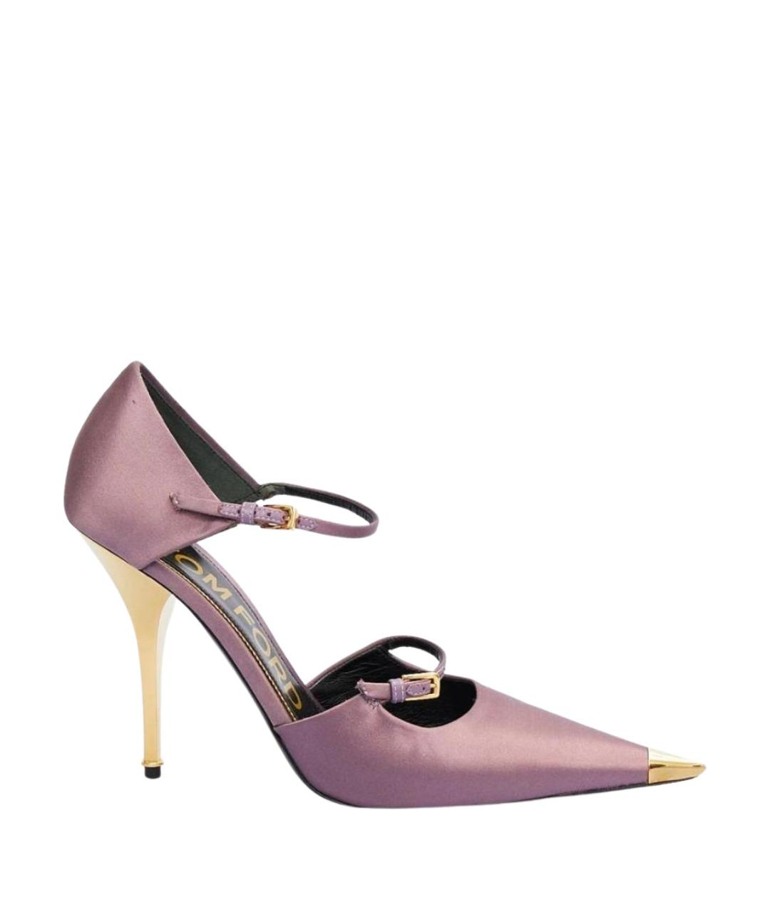 TOM FORD Фиолетовые текстильные туфли, фото 1