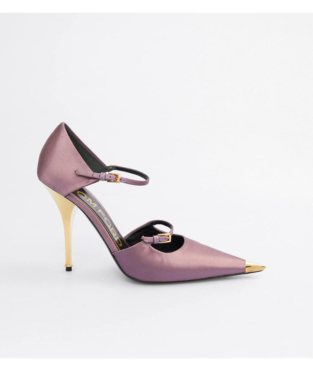 TOM FORD Фиолетовые текстильные туфли, фото 5