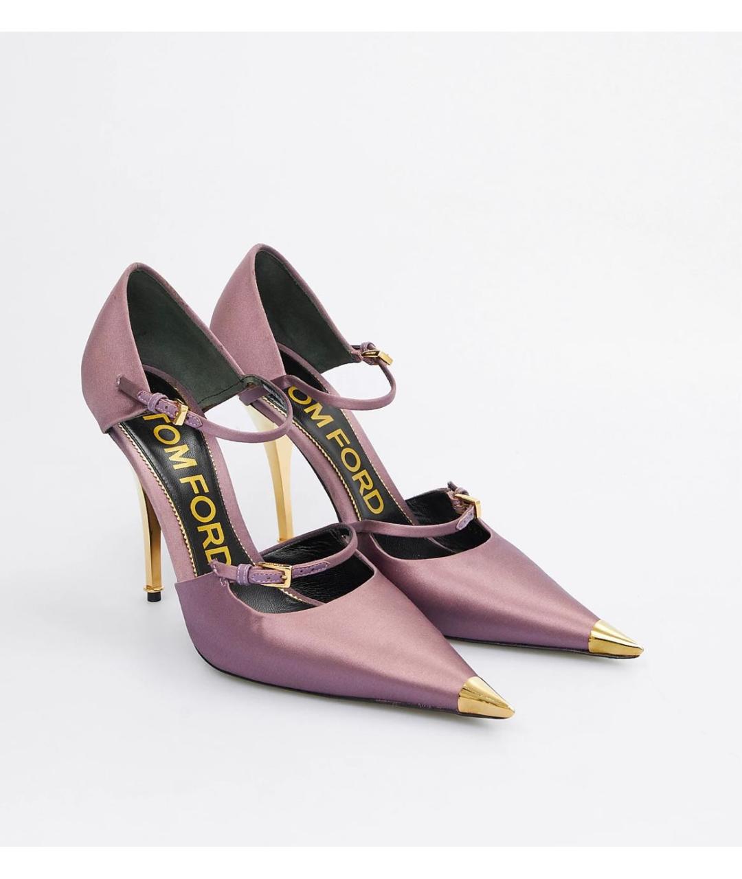 TOM FORD Фиолетовые текстильные туфли, фото 2