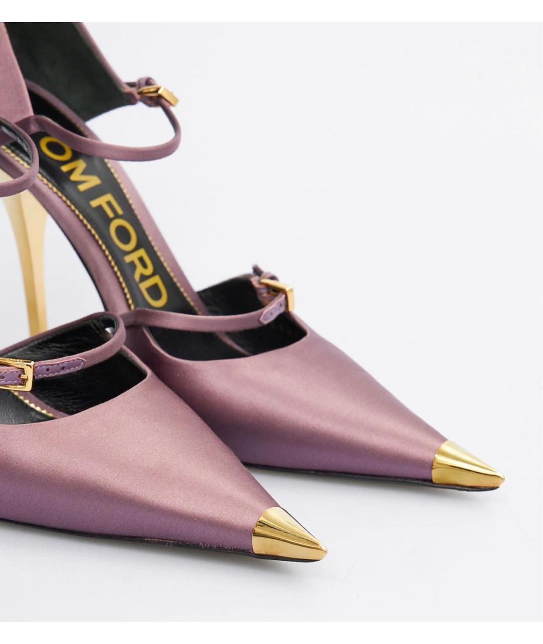 TOM FORD Фиолетовые текстильные туфли, фото 3