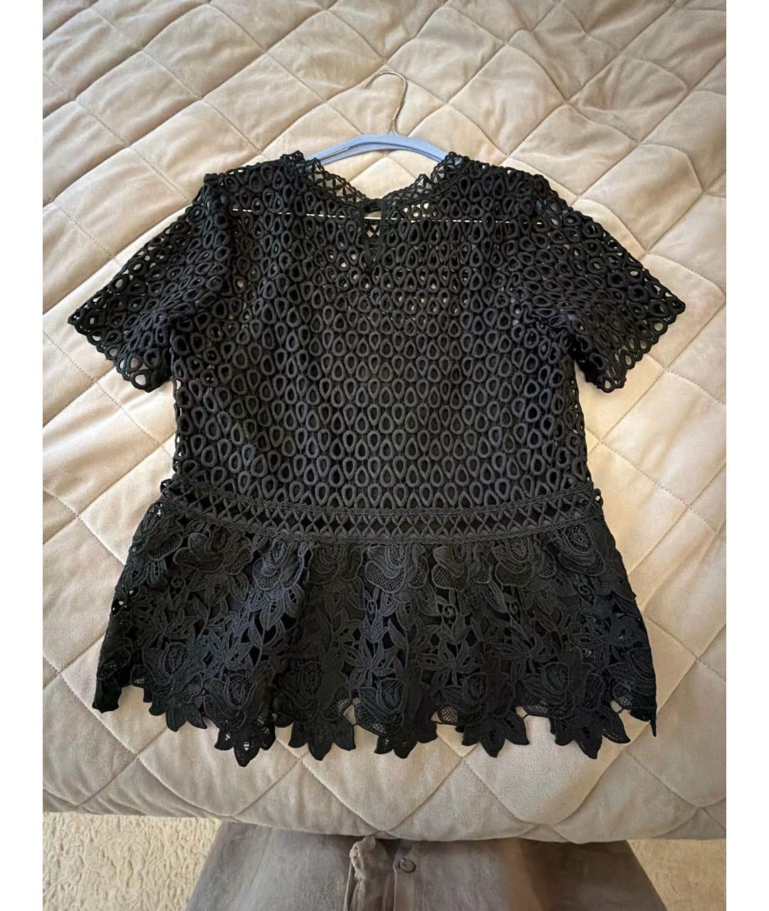 PINKO Черная кружевная блузы, фото 2