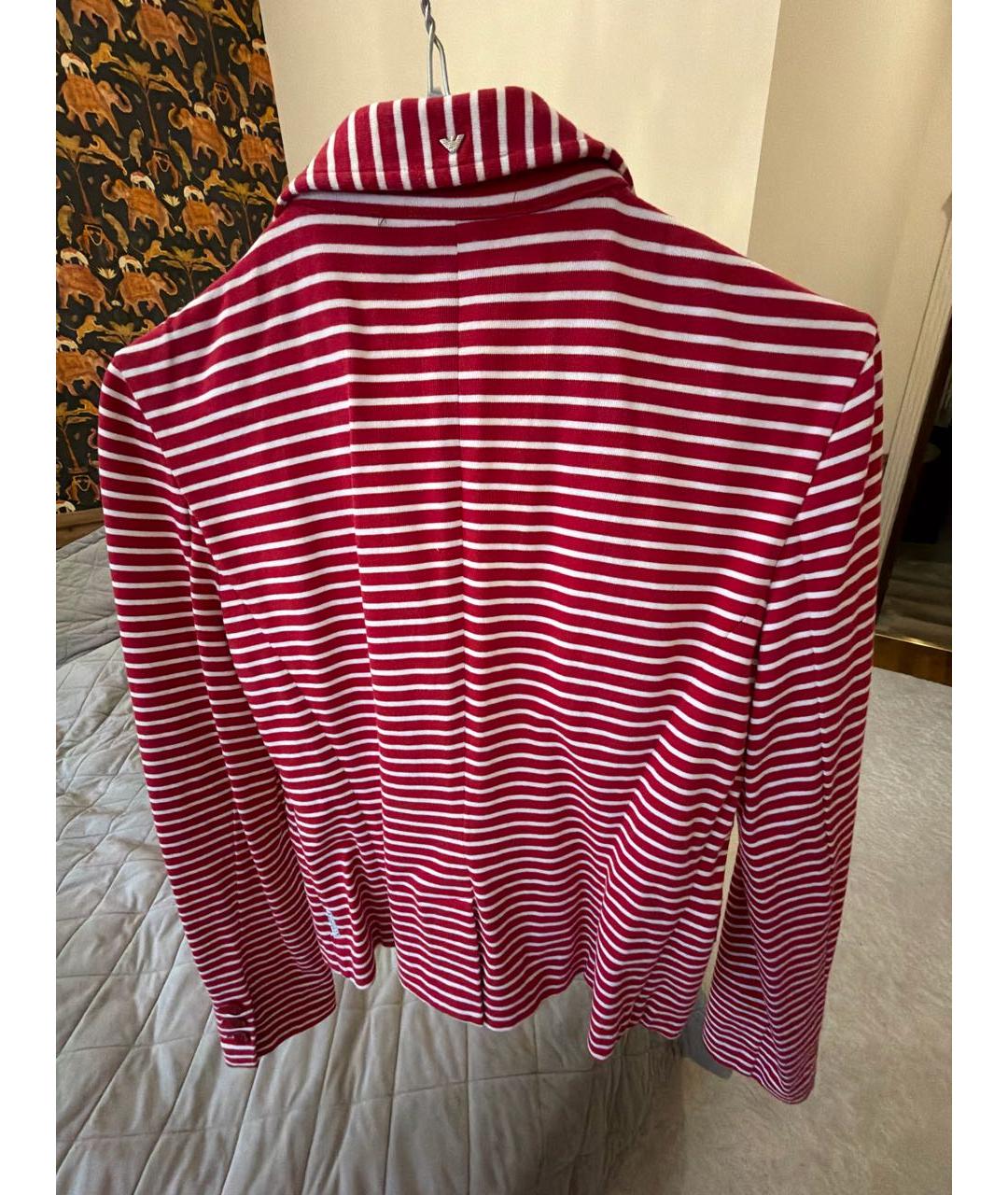 ARMANI JEANS Красный хлопковый жакет/пиджак, фото 2