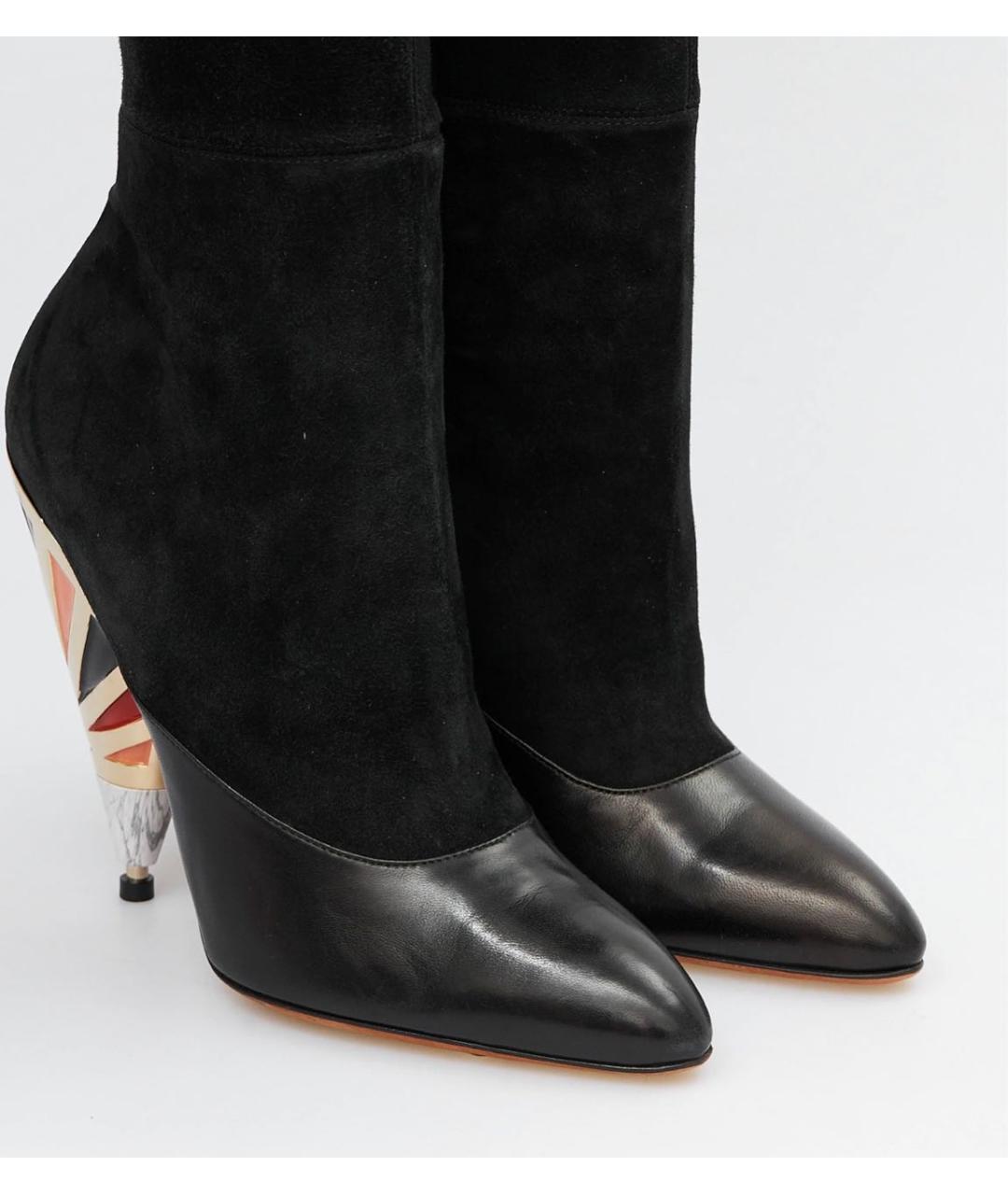 GIVENCHY Черные замшевые ботфорты, фото 3