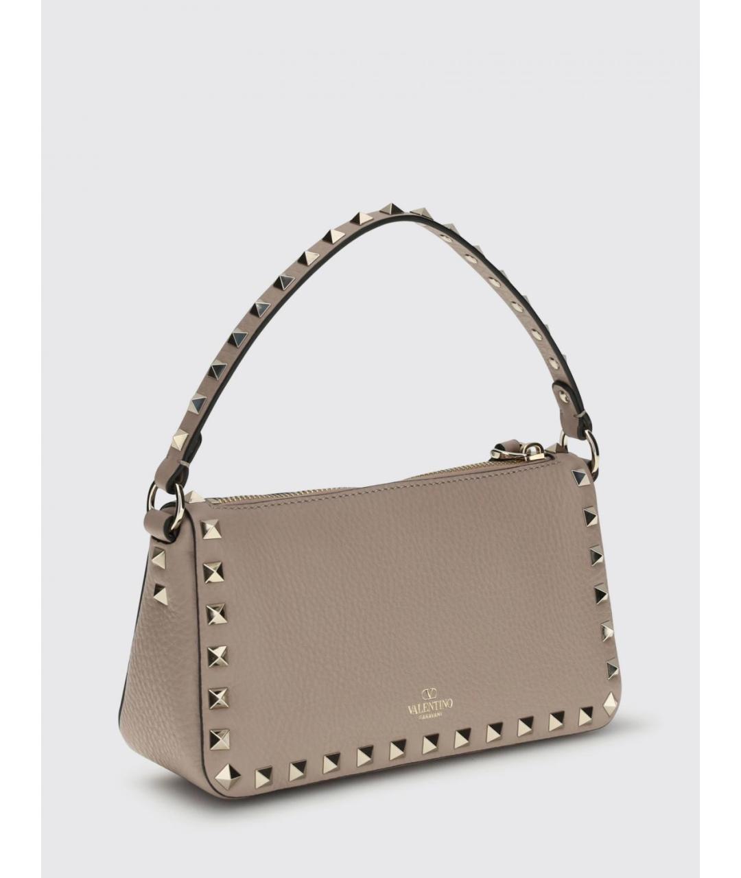 VALENTINO Розовая кожаная сумка с короткими ручками, фото 3