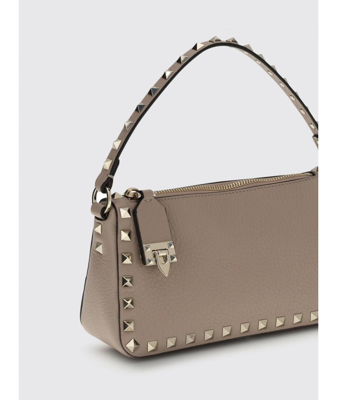 VALENTINO Розовая кожаная сумка с короткими ручками, фото 2