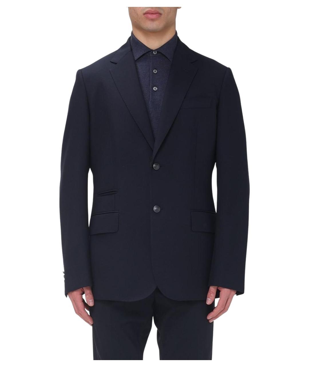 FAY Синий шерстяной пиджак, фото 1