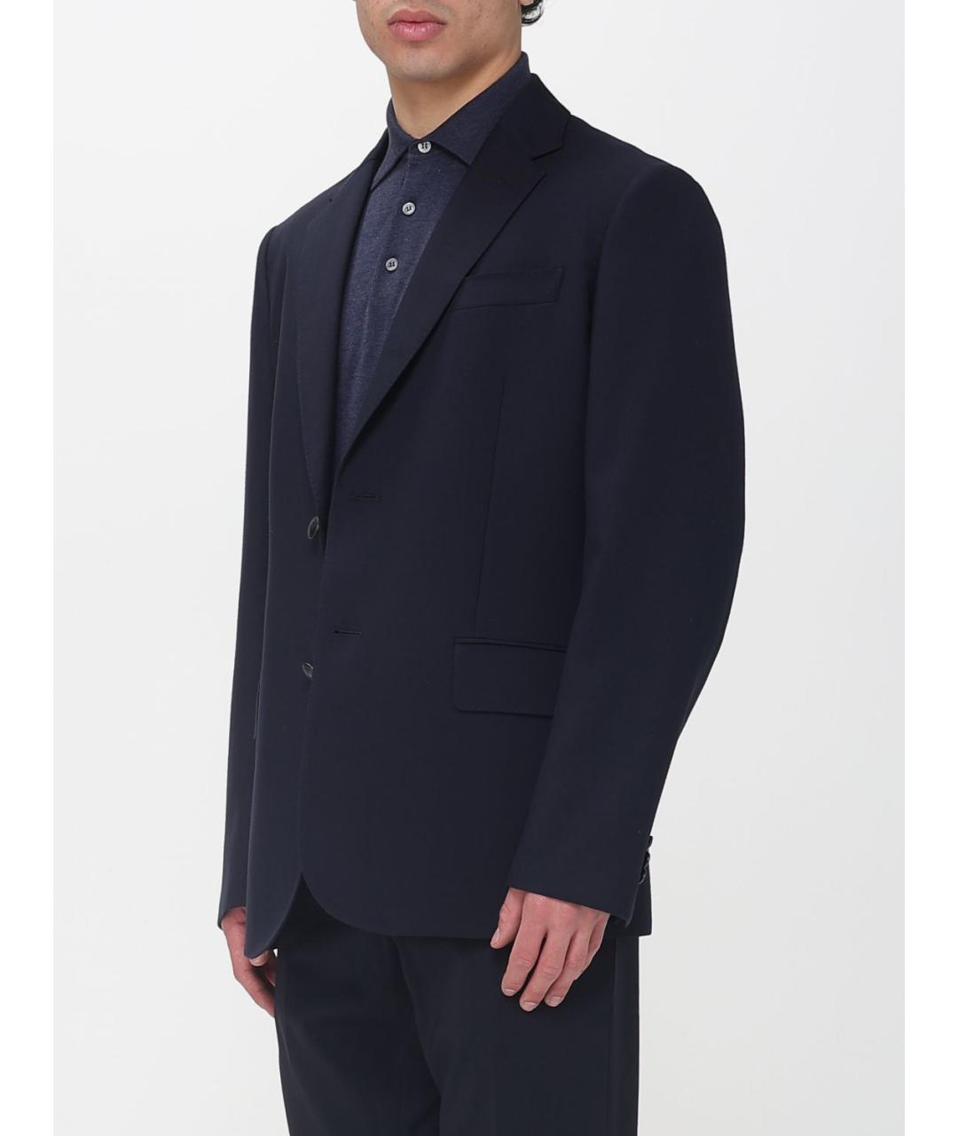 FAY Синий шерстяной пиджак, фото 3