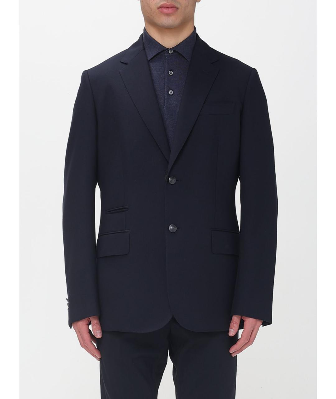 FAY Синий шерстяной пиджак, фото 5