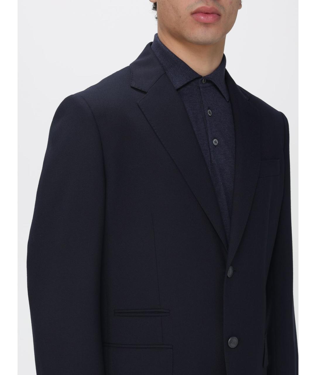 FAY Синий шерстяной пиджак, фото 4