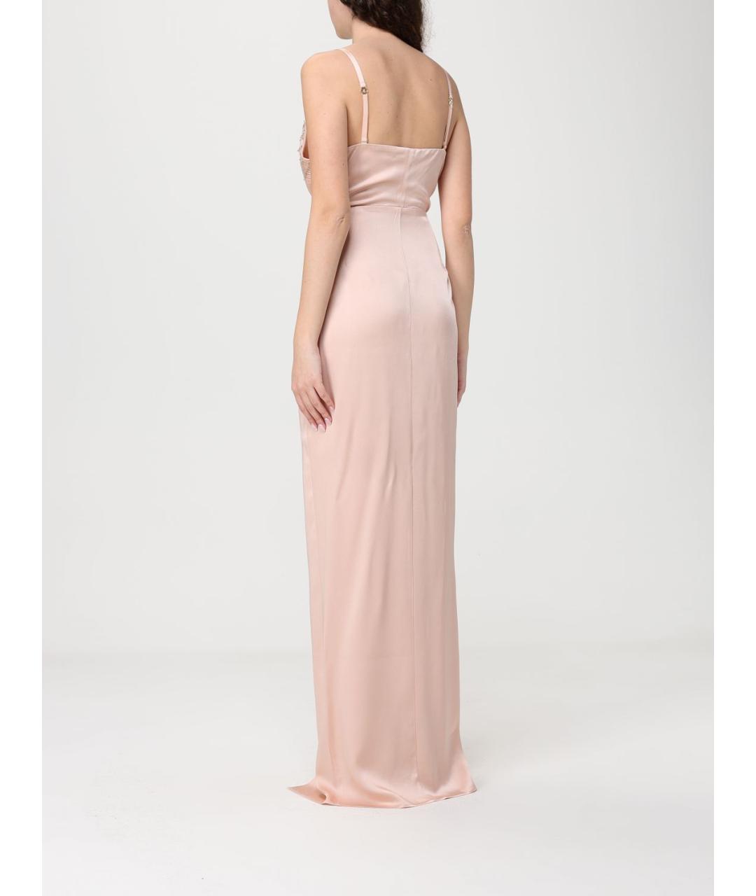 ELISABETTA FRANCHI Бежевое вечернее платье, фото 2