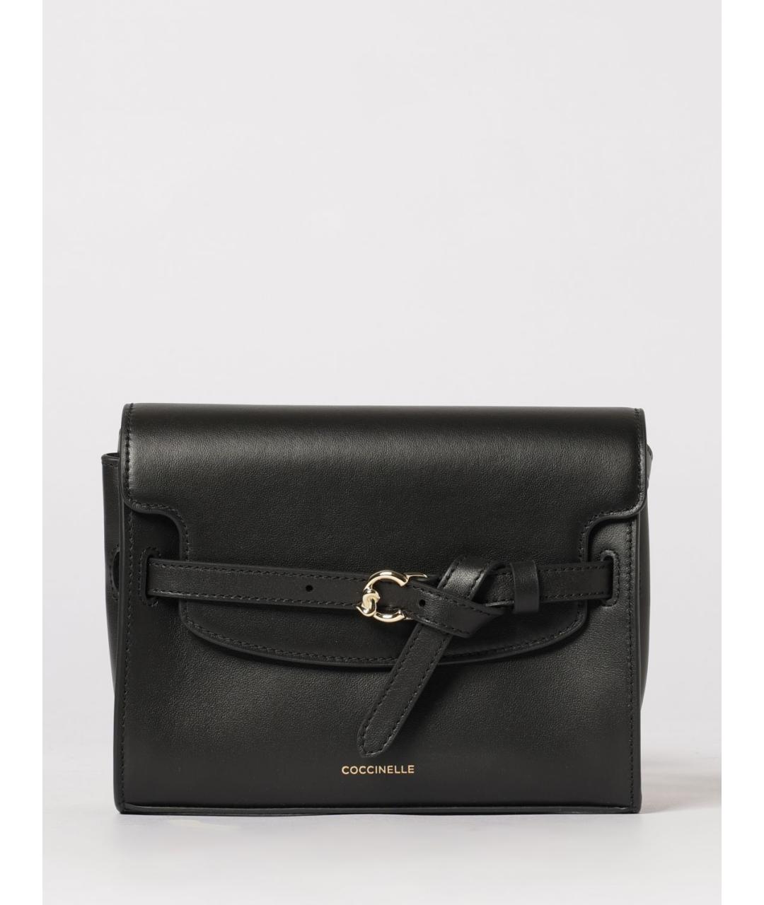 COCCINELLE Черная кожаная сумка через плечо, фото 4