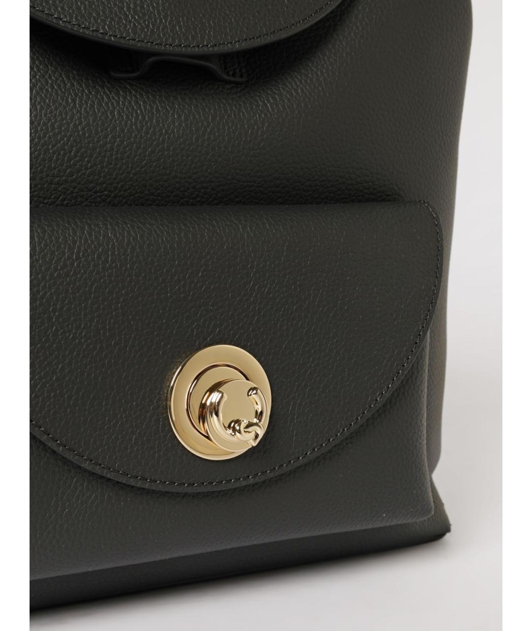 COCCINELLE Черный кожаный рюкзак, фото 3