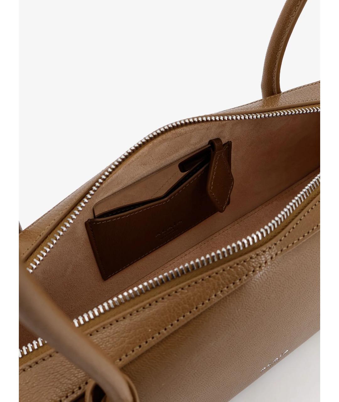 ALAIA Хаки кожаная сумка через плечо, фото 4