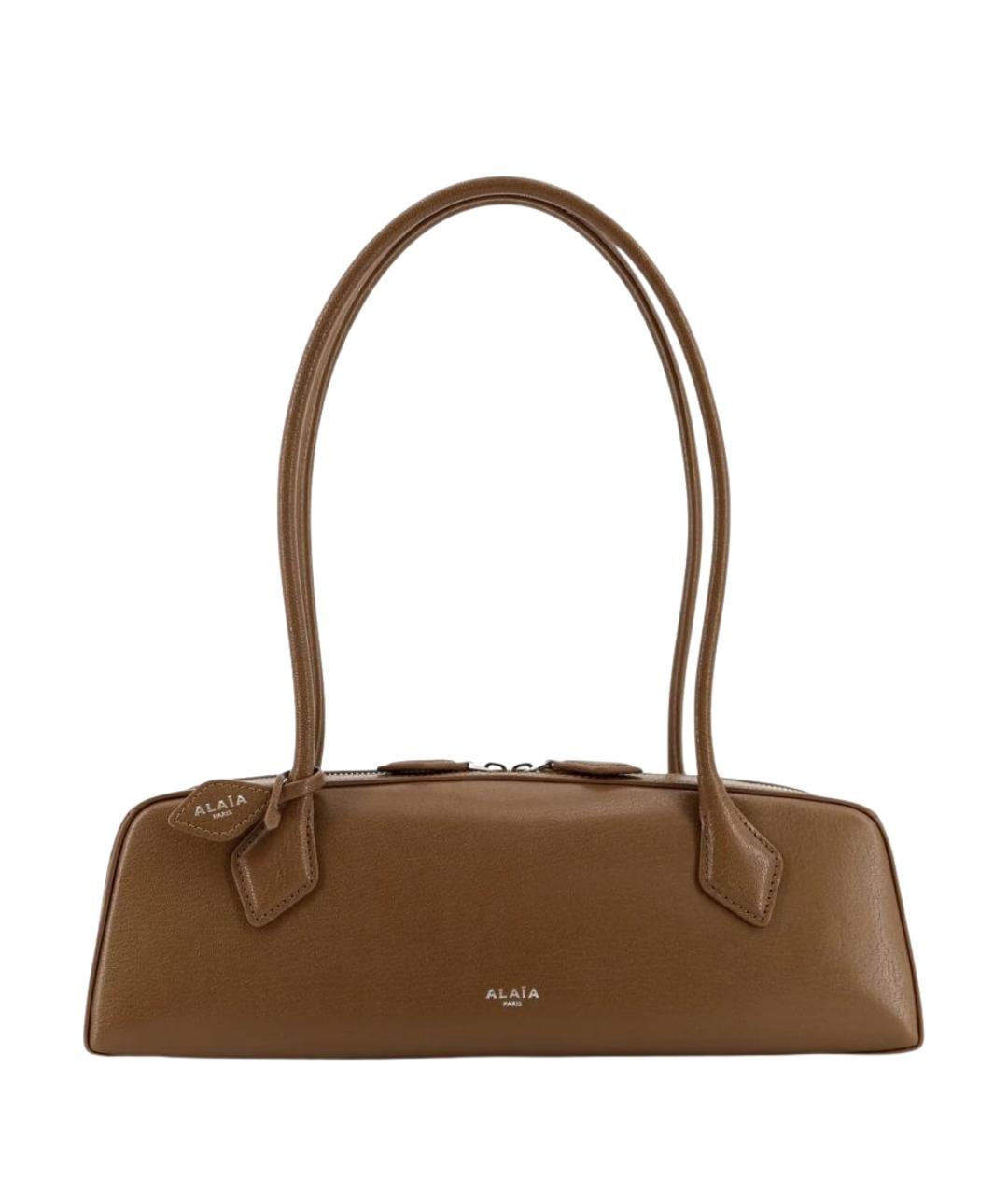 ALAIA Хаки кожаная сумка через плечо, фото 1