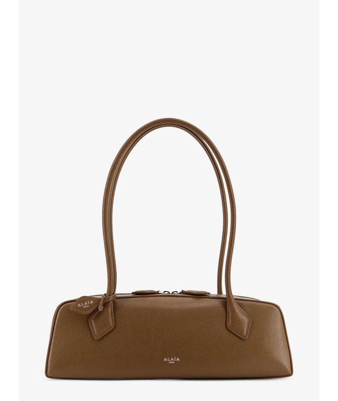 ALAIA Хаки кожаная сумка через плечо, фото 6