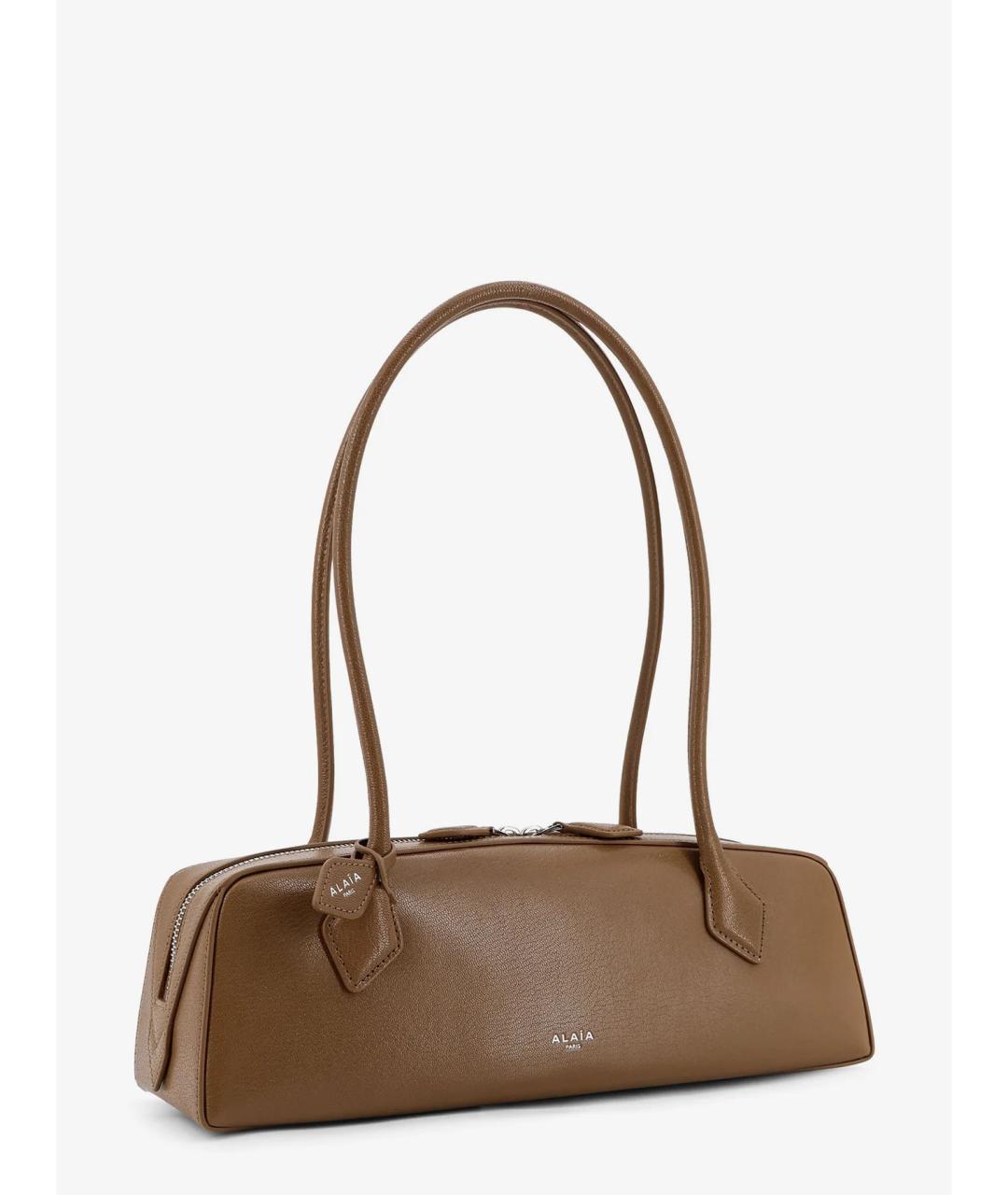ALAIA Хаки кожаная сумка через плечо, фото 3