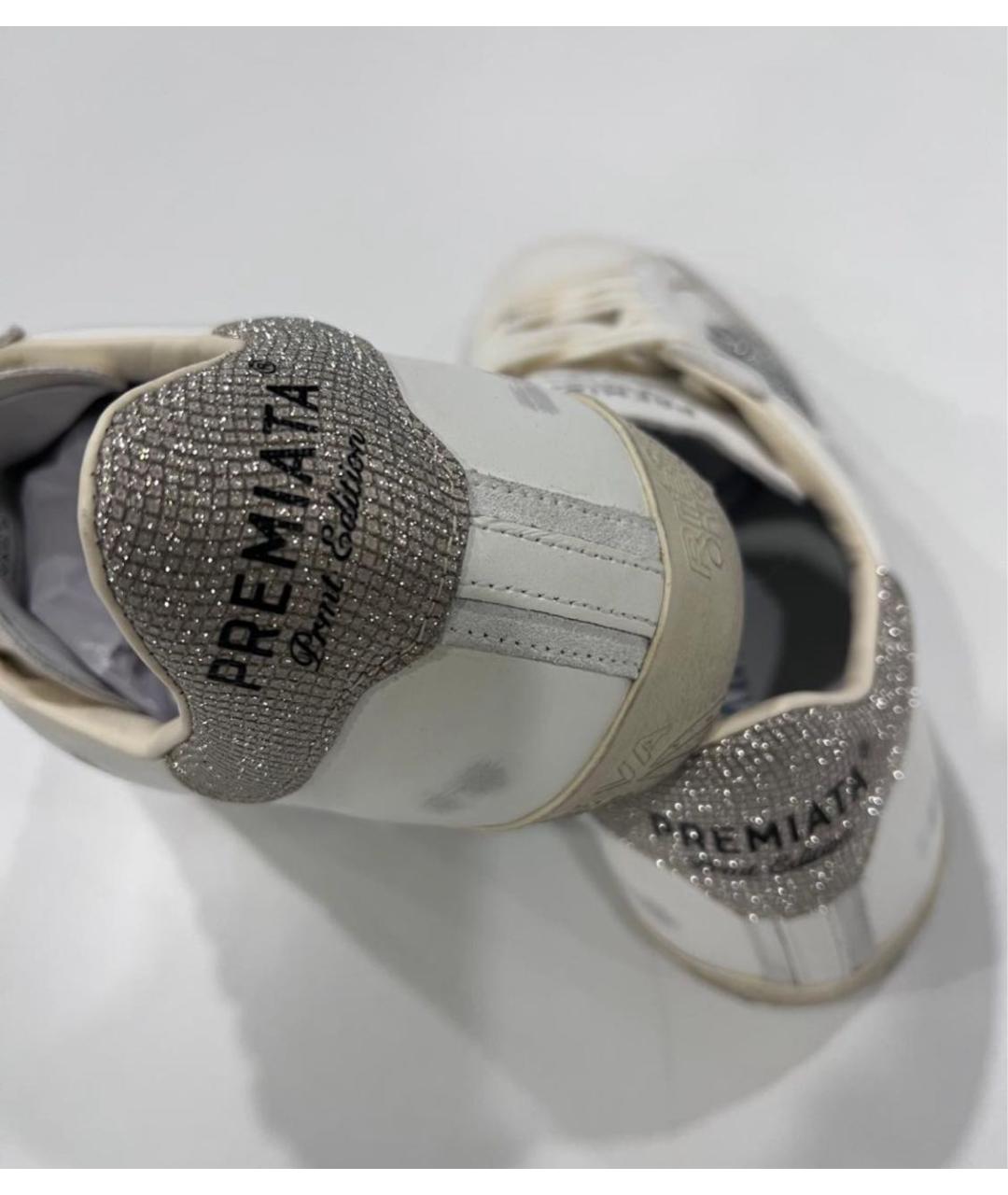 PREMIATA Белые кожаные кеды, фото 4