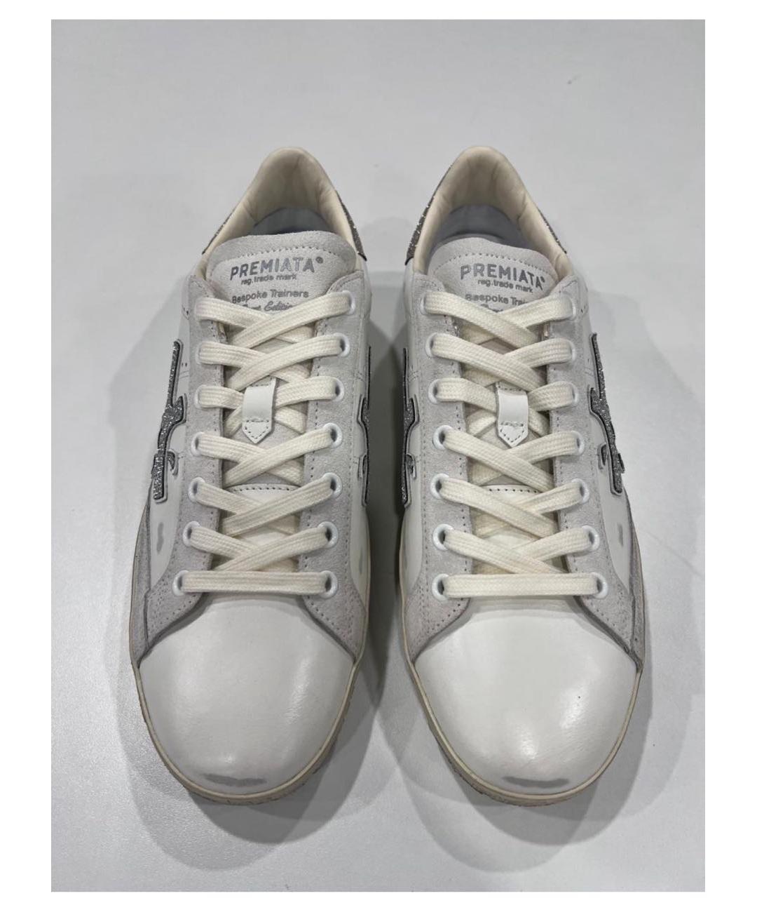 PREMIATA Белые кожаные кеды, фото 3