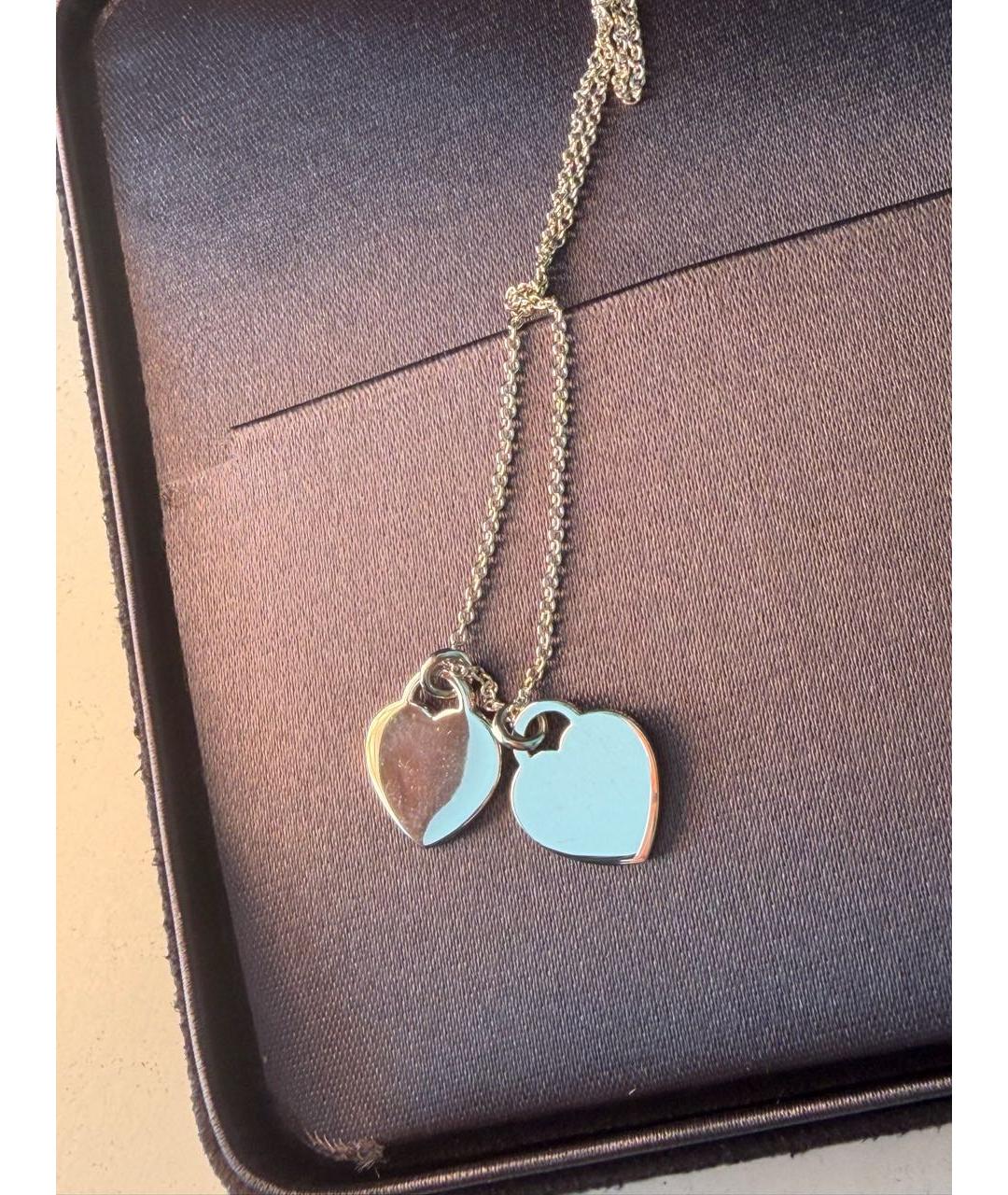 TIFFANY&CO Бирюзовая серебряная подвеска, фото 6