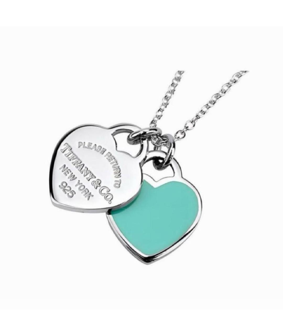 TIFFANY&CO Бирюзовая серебряная подвеска, фото 2