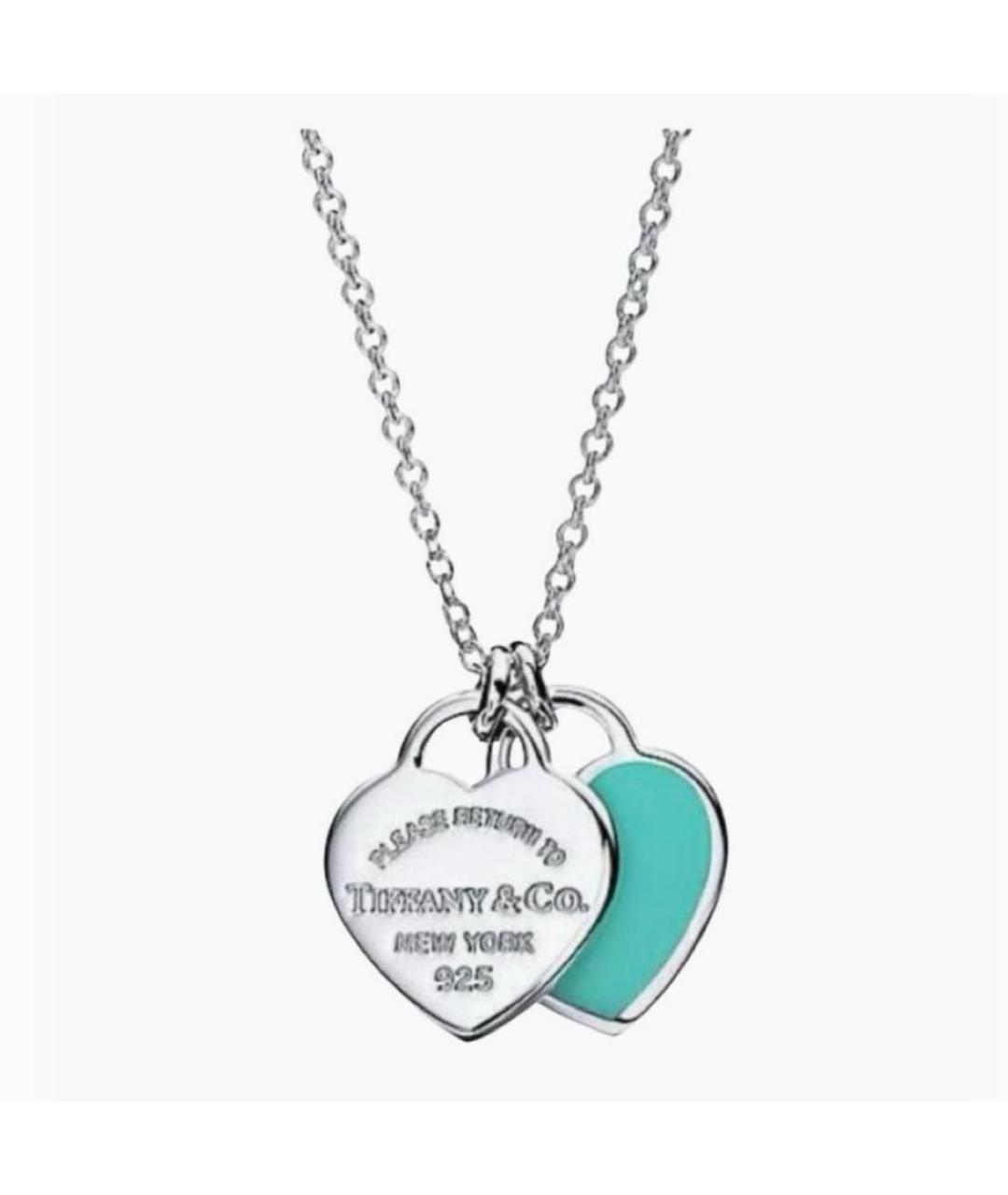 TIFFANY&CO Бирюзовая серебряная подвеска, фото 8