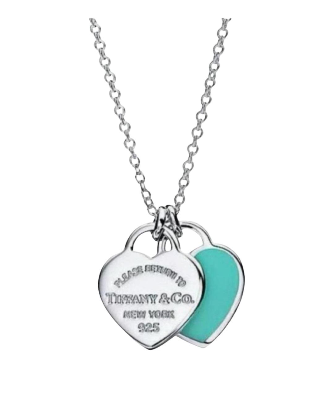 TIFFANY&CO Бирюзовая серебряная подвеска, фото 1