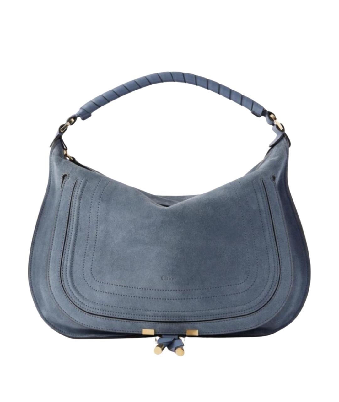 CHLOE Синяя замшевая сумка через плечо, фото 1