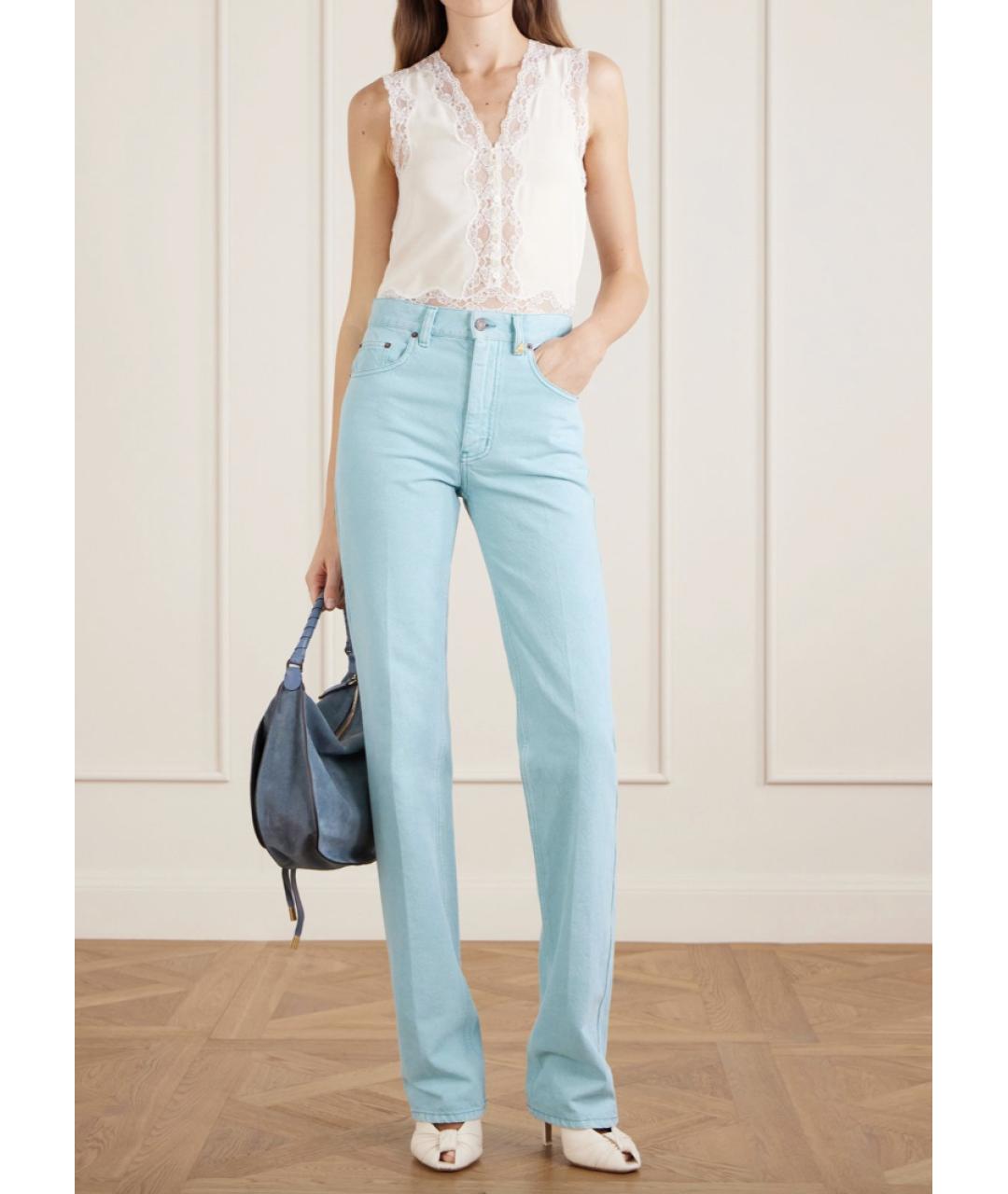 CHLOE Синяя замшевая сумка через плечо, фото 3