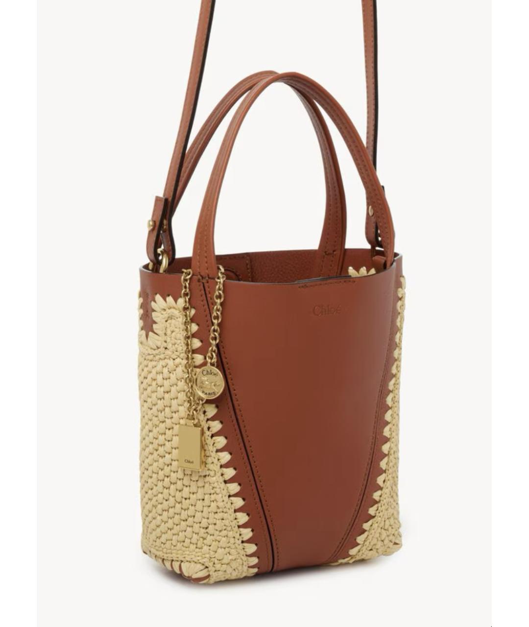 CHLOE Коричневая сумка тоут, фото 4