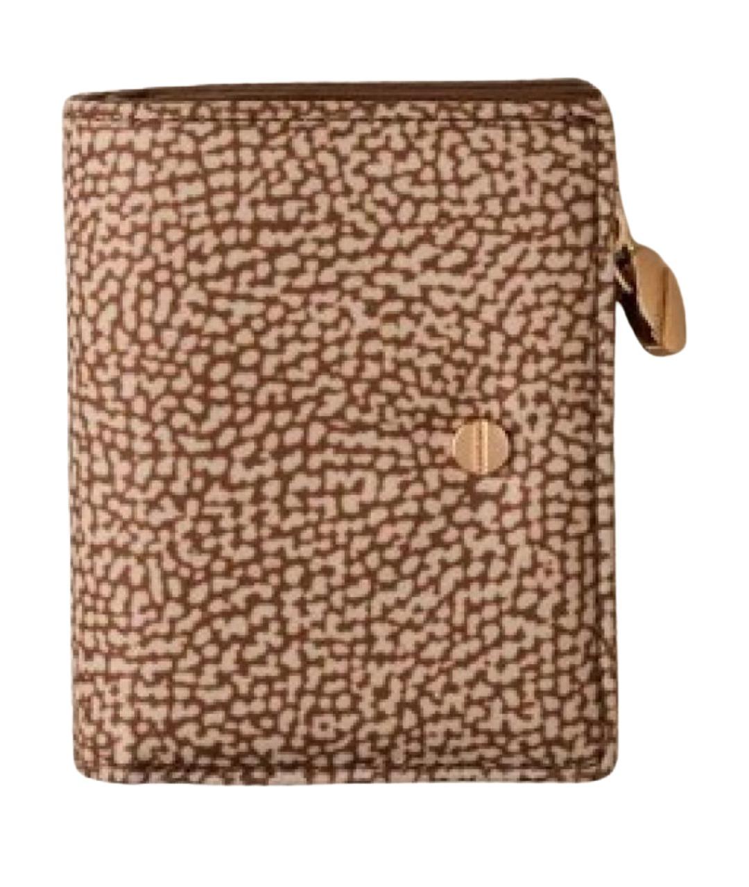 BORBONESE Бежевый кошелек, фото 1