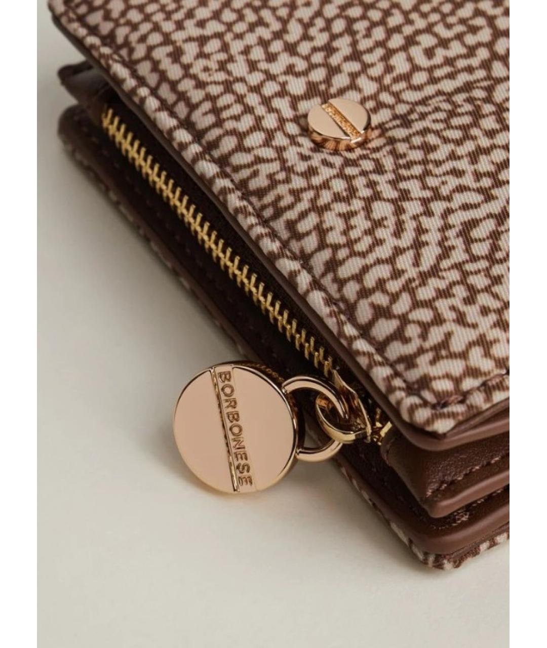 BORBONESE Бежевый кошелек, фото 3