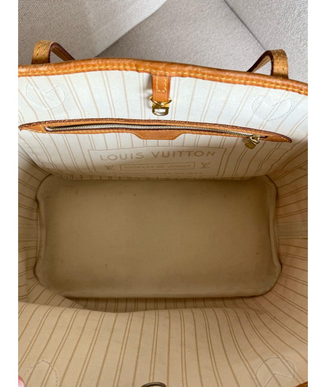 LOUIS VUITTON Белая сумка тоут, фото 8