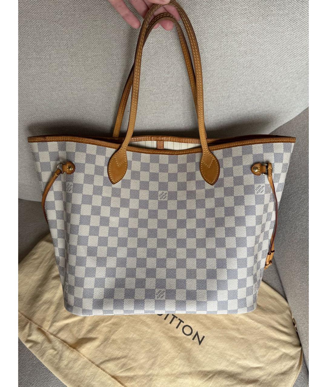 LOUIS VUITTON Белая сумка тоут, фото 4