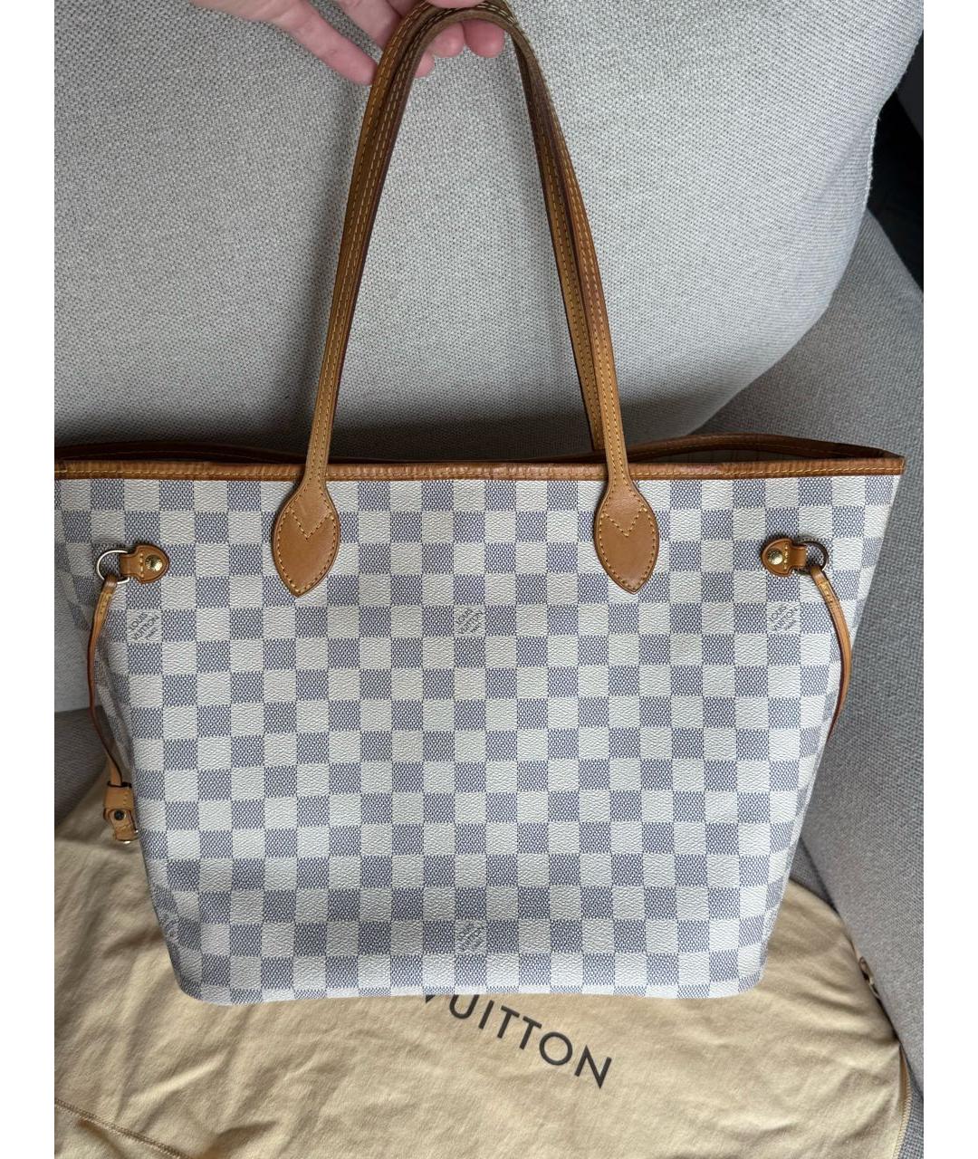 LOUIS VUITTON Белая сумка тоут, фото 5