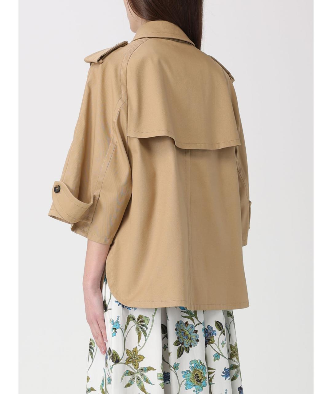 FAY Бежевый хлопковый тренч/плащ, фото 2