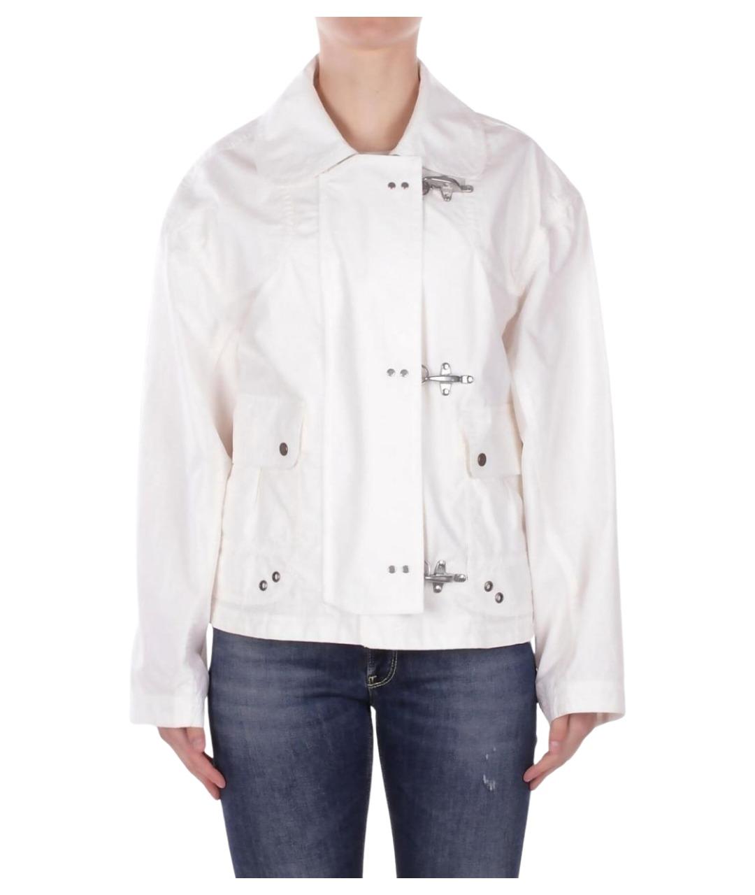 FAY Белая хлопковая куртка, фото 1