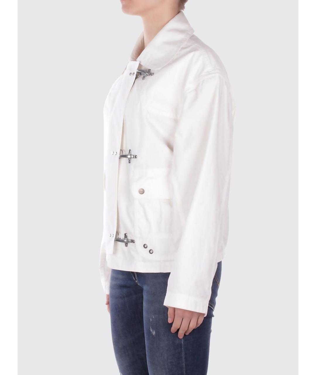 FAY Белая хлопковая куртка, фото 3