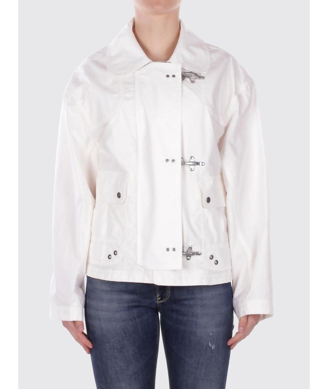 FAY Белая хлопковая куртка, фото 4