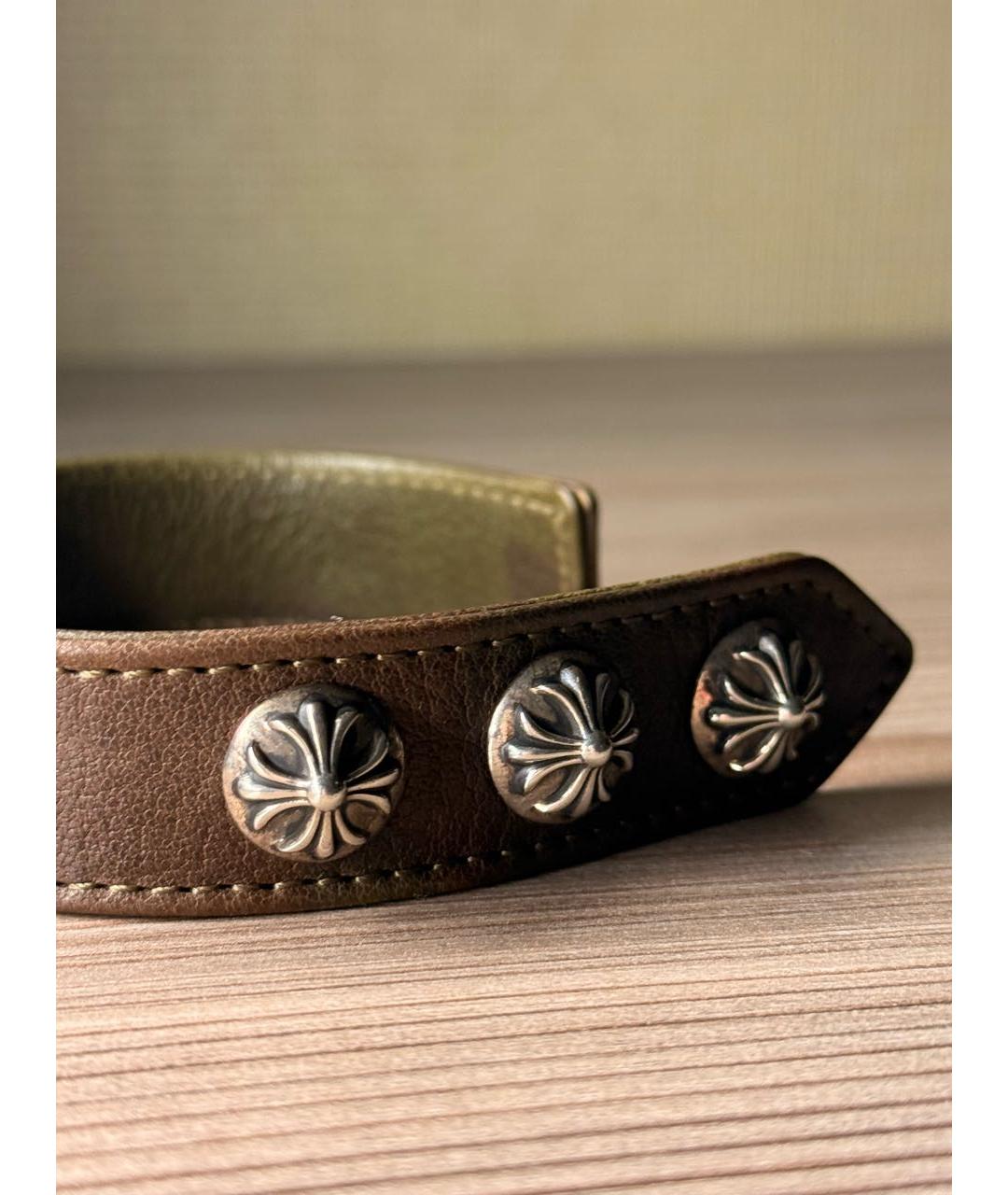 CHROME HEARTS Хаки серебряный браслет, фото 3