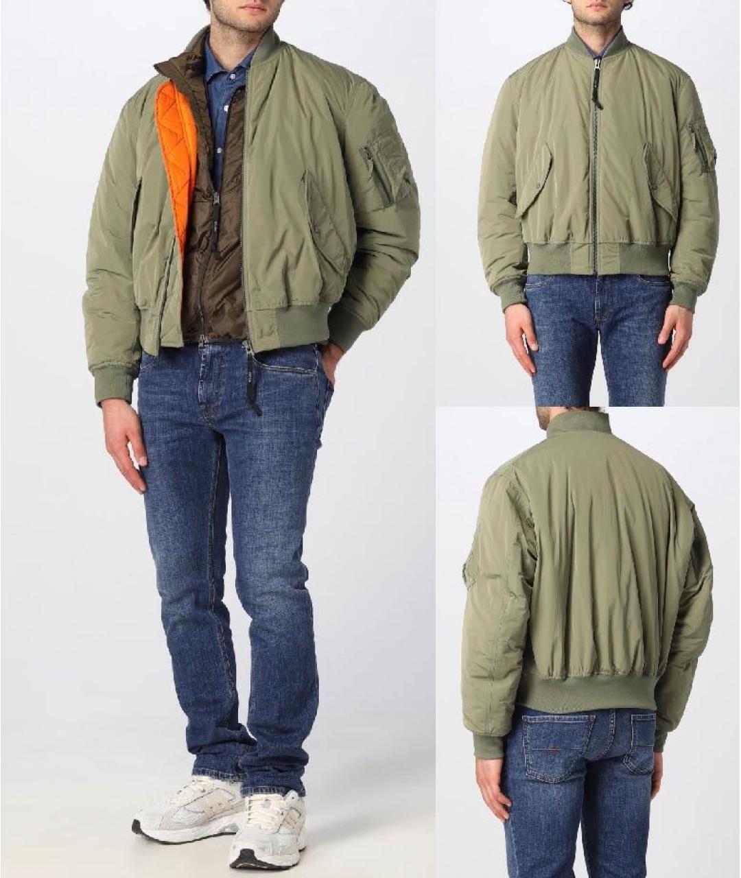 ASPESI Хаки полиамидовая куртка, фото 5