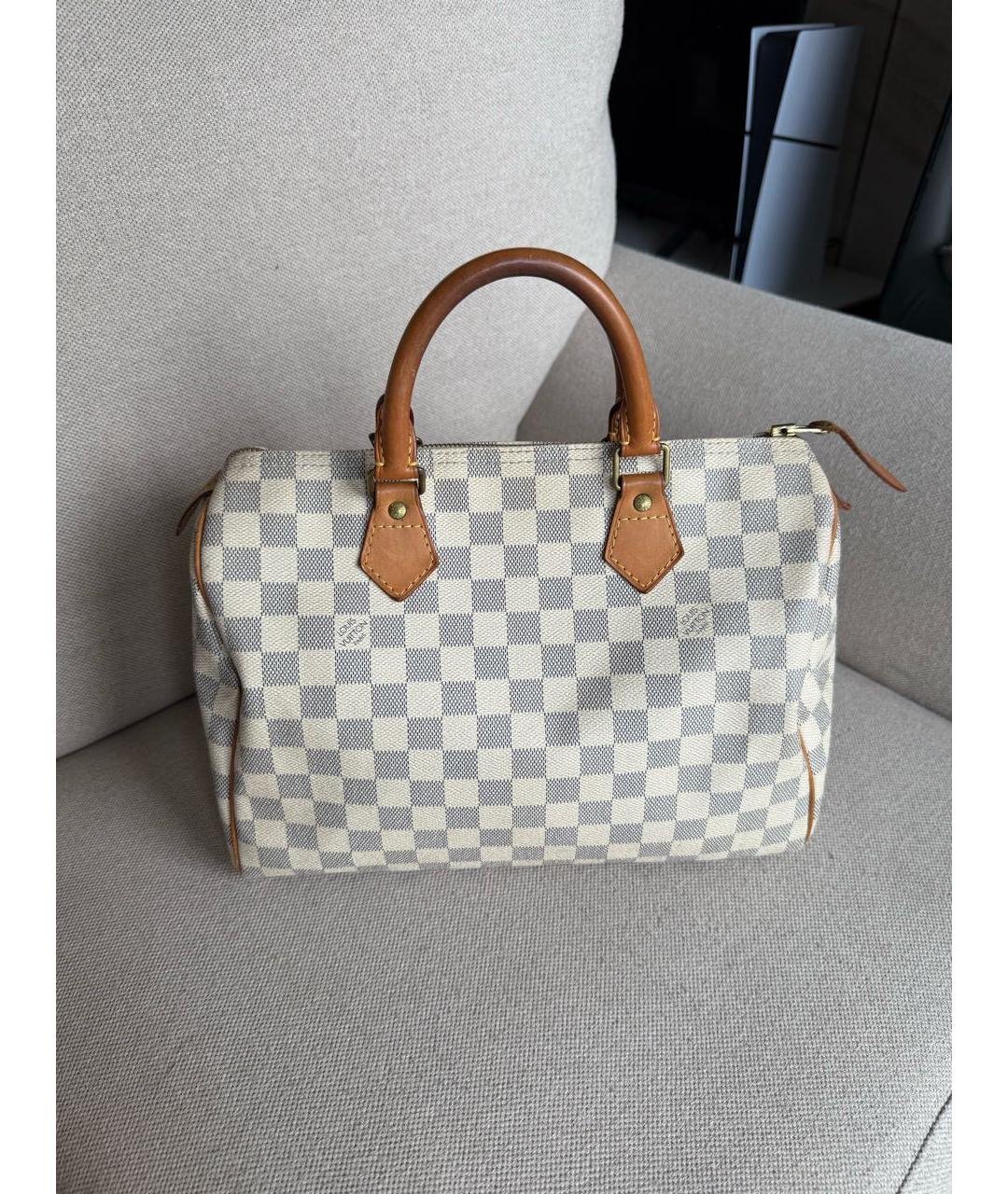 LOUIS VUITTON Белая сумка с короткими ручками, фото 9