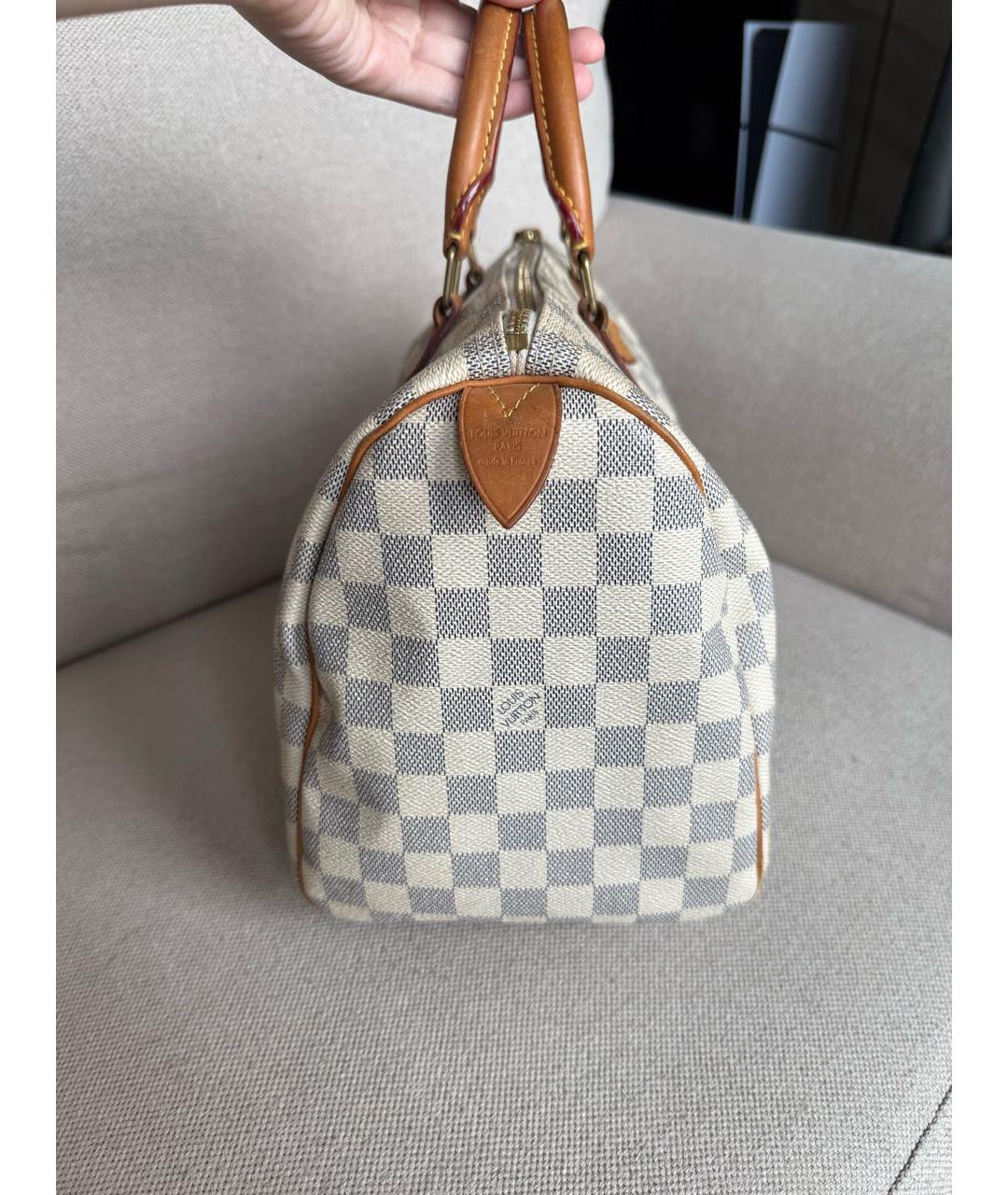 LOUIS VUITTON Белая сумка с короткими ручками, фото 3