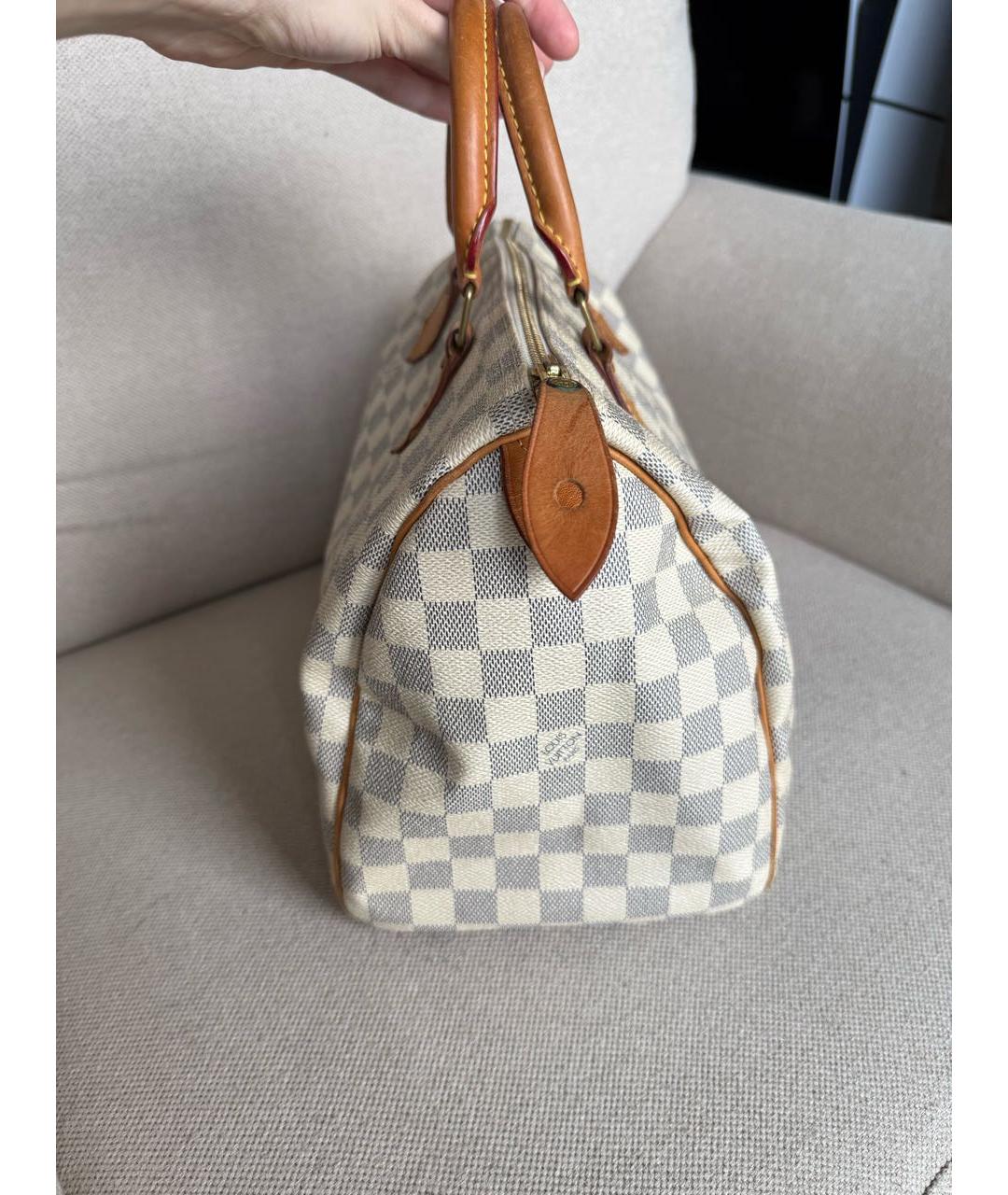 LOUIS VUITTON Белая сумка с короткими ручками, фото 4