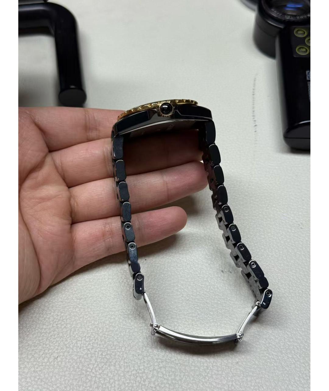 CHANEL Черные часы, фото 6