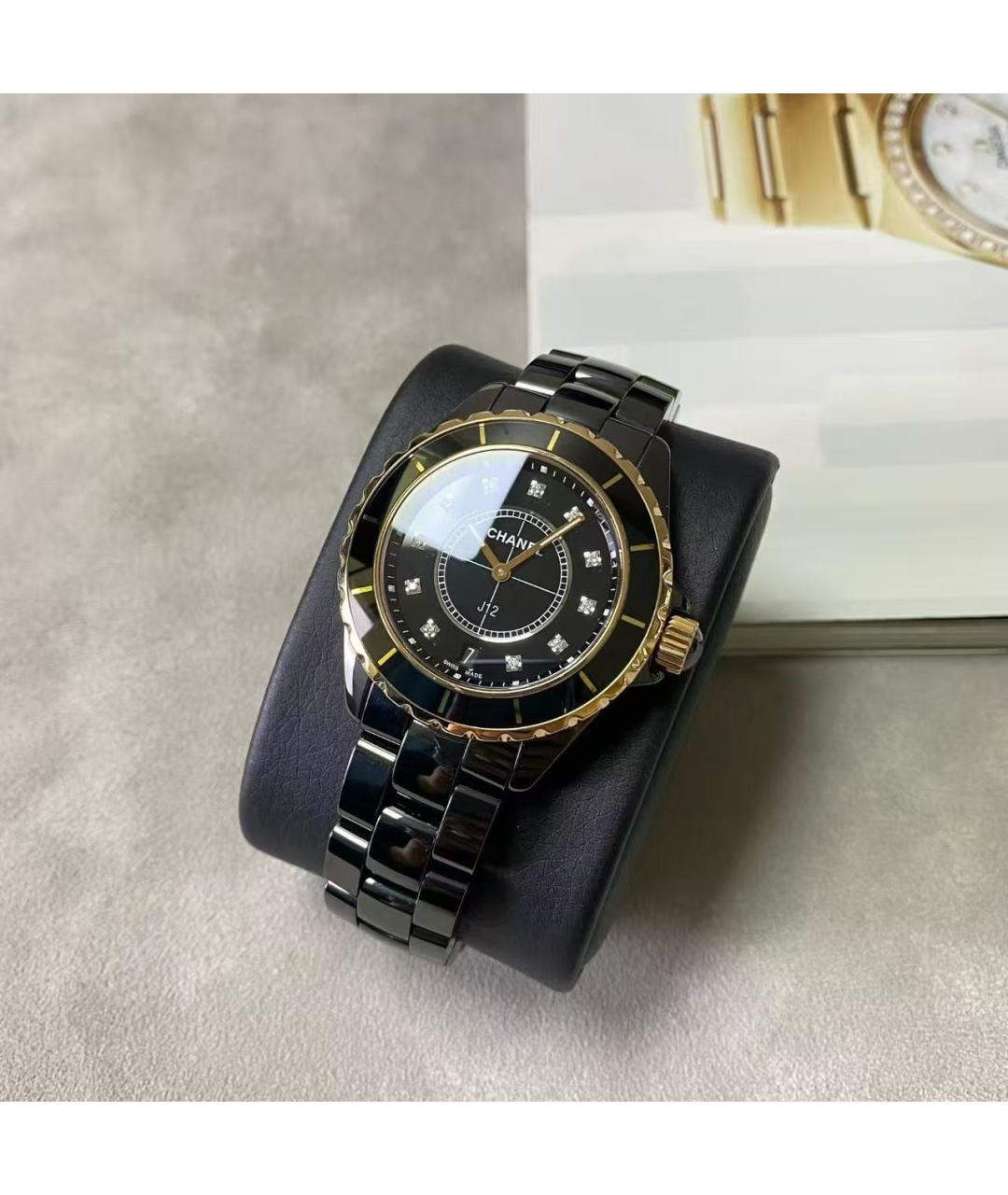 CHANEL Черные часы, фото 3