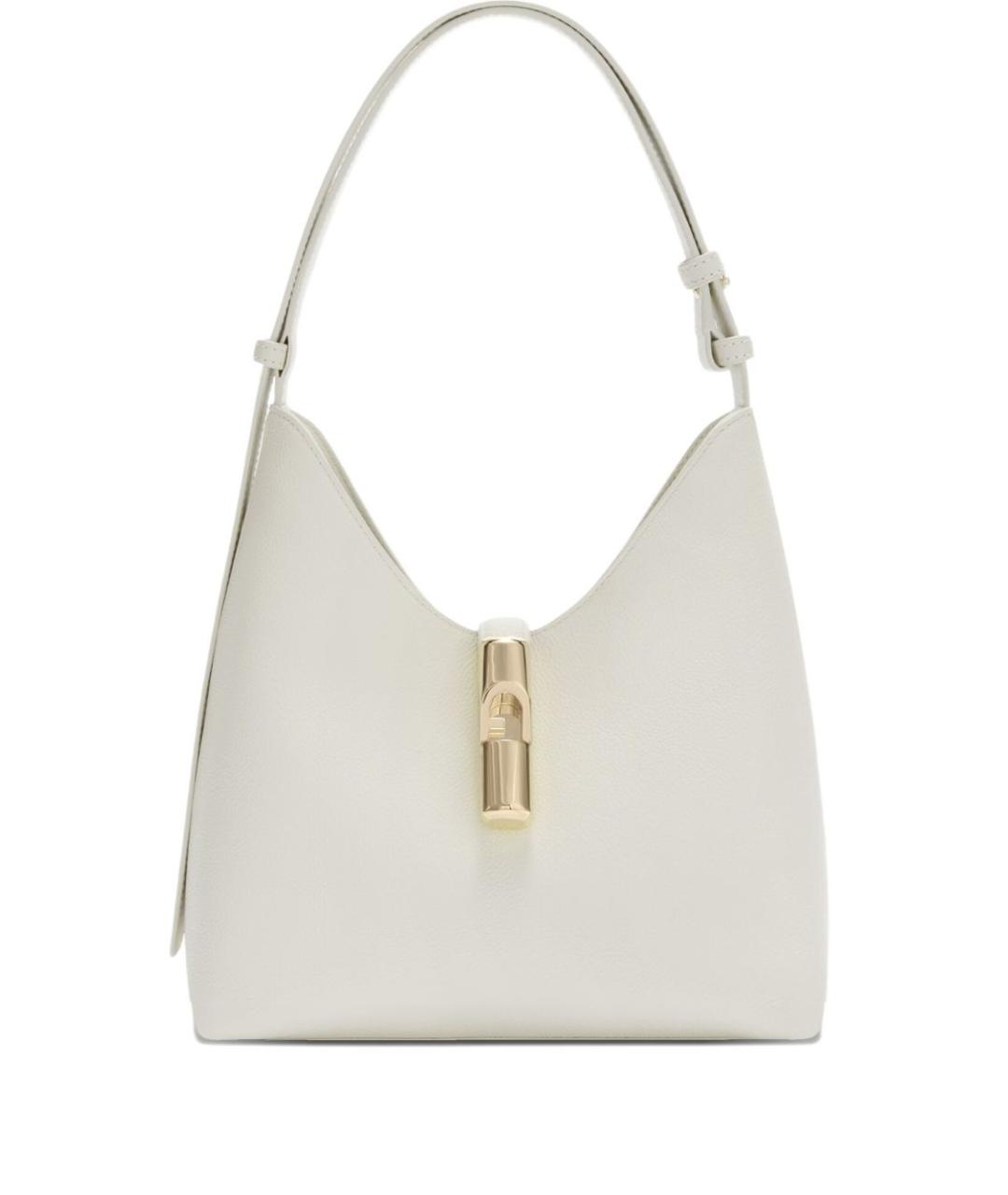 FURLA Белая кожаная сумка тоут, фото 1