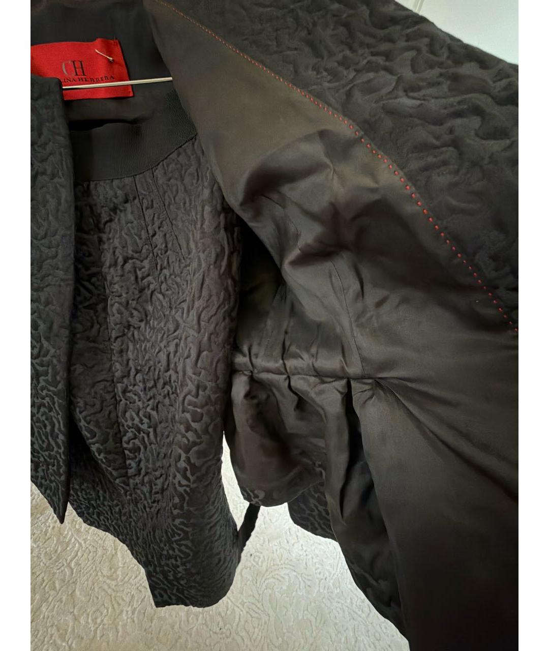 CAROLINA HERRERA Черный твидовый костюм с юбками, фото 4