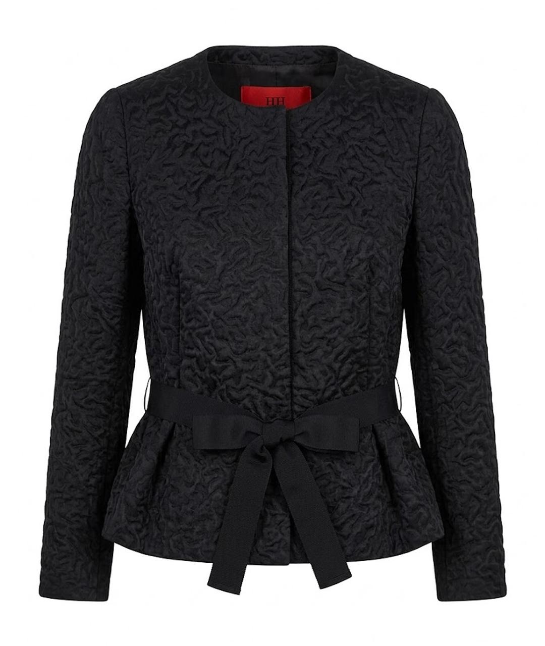 CAROLINA HERRERA Черный твидовый костюм с юбками, фото 1