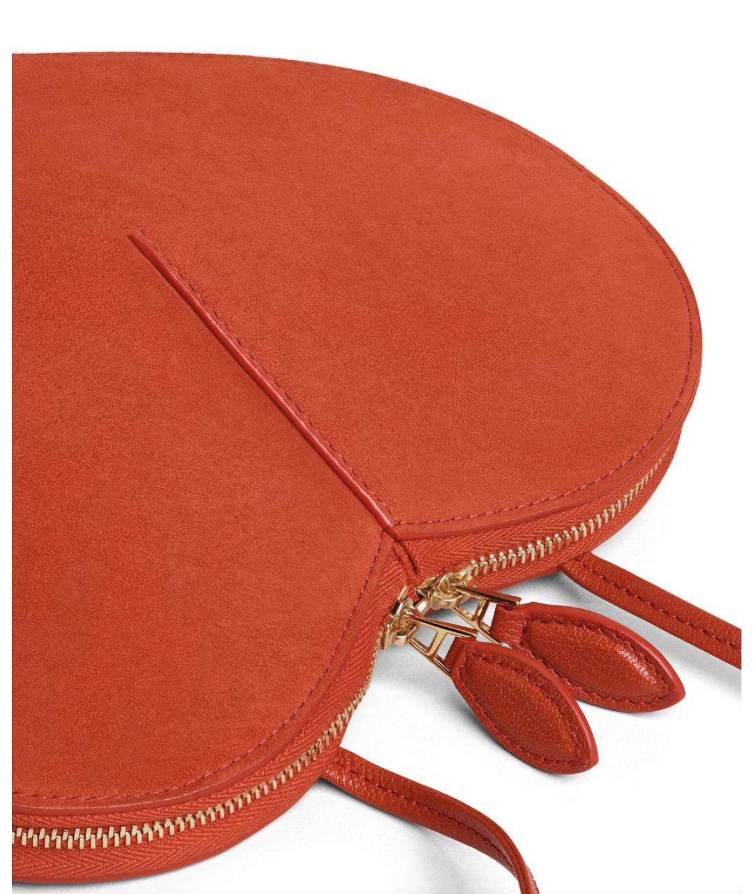 ALAIA Коралловая замшевая сумка через плечо, фото 3